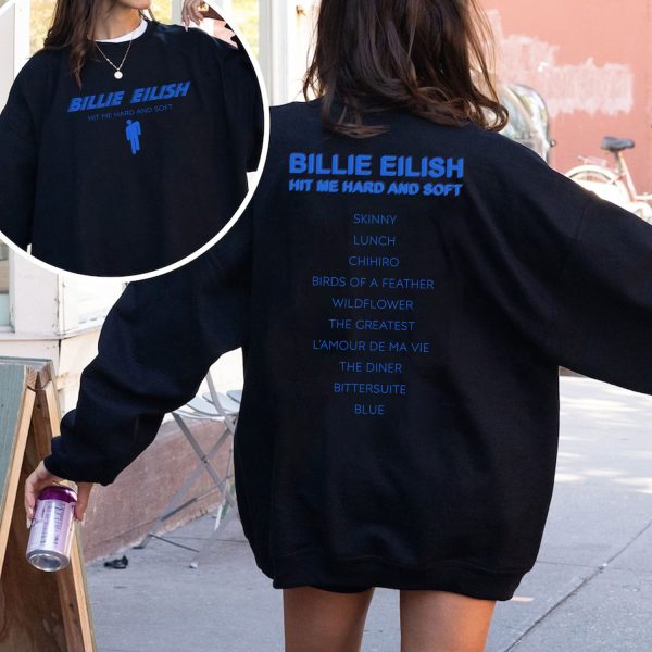 Billie Eilish Tracklist Ver 2 Sides Tshirt Hoodie Sweatshirt