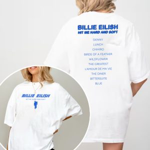 Billie Eilish Tracklist Ver 2 2 Sides Tshirt Hoodie Sweatshirt